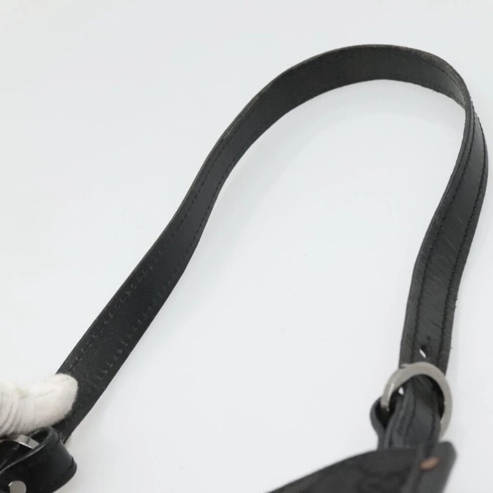 GUCCI GG Canvas Shoulder Bag Black Silver 110292 Auth ki5866 - Picture 9 of 16